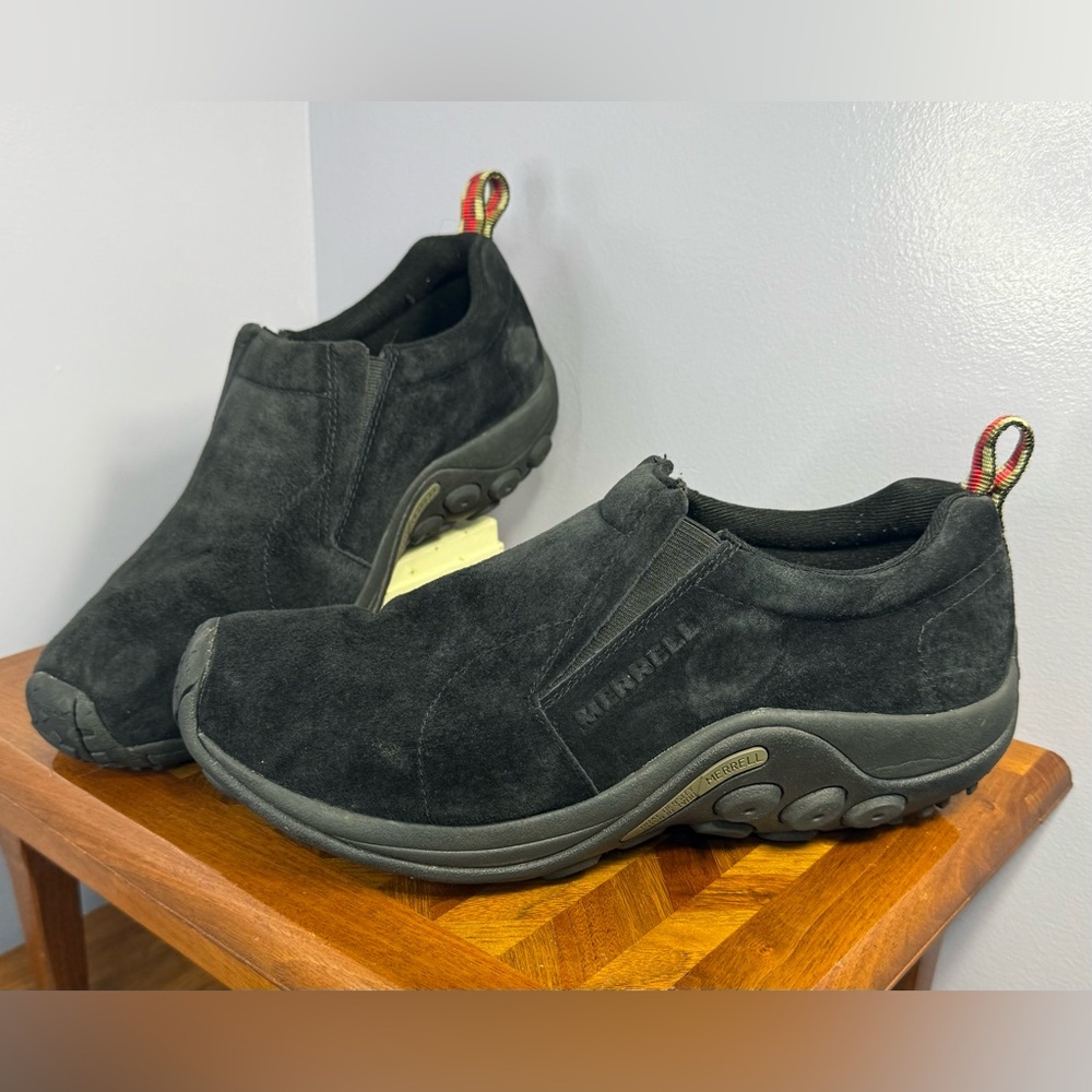 Merrell Black Slip-On Jungle Moc Midnight Shoes Men’s Size 10.5w